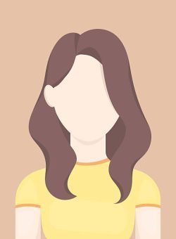 Girl icon cartoon. Single avatar,peaople icon from the big avatar collection.